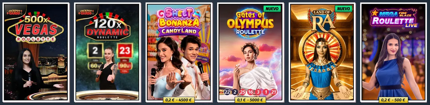 Juegos de casino en vivo con crupier en AllySpin