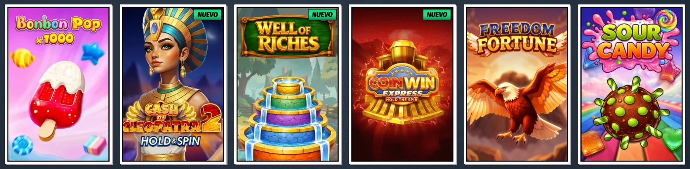 Juegos de tragamonedas y slots online en AllySpin Casino